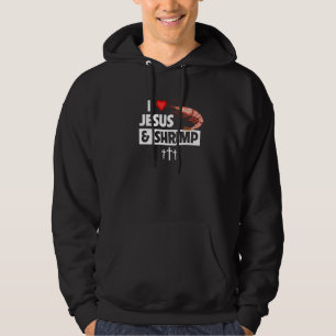 Sudadera Amo a Jesús y Camarones Cajun Boil Mariscos Gumbo 