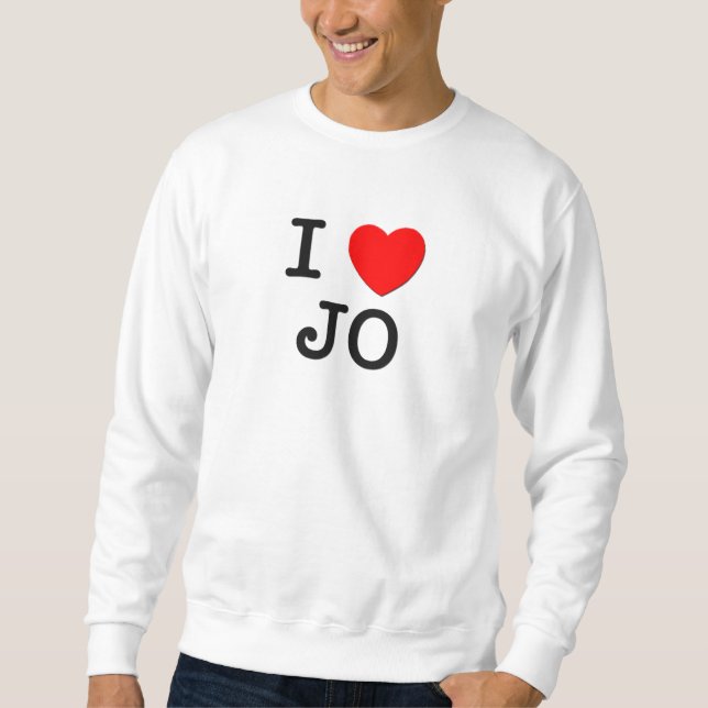 Sudadera Amo a Jo (Anverso)