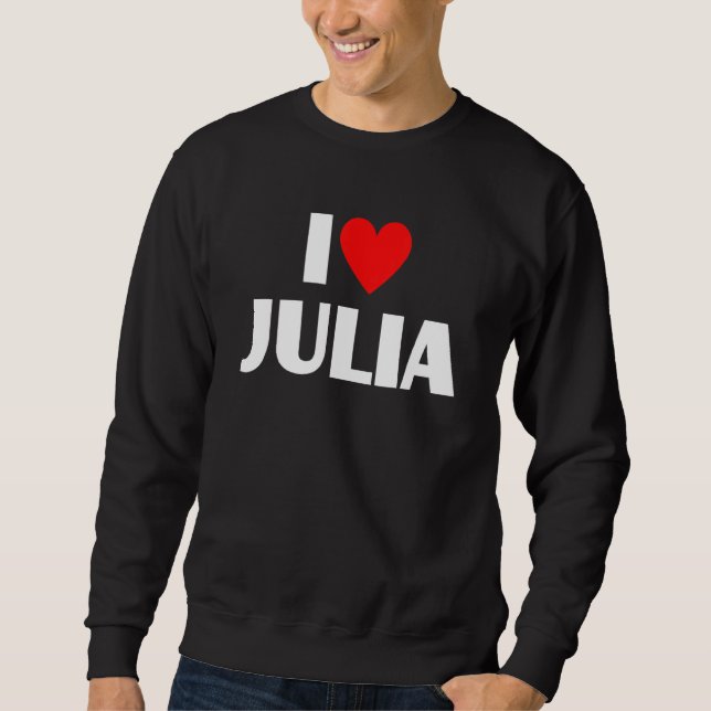 Sudadera Amo a Julia y a Julia (Anverso)