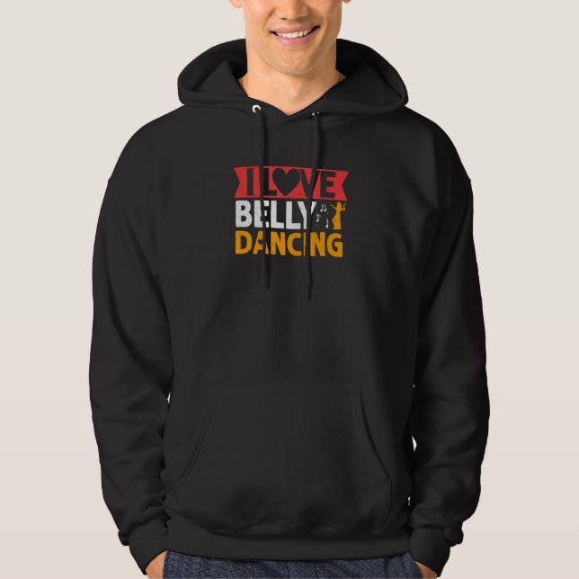 Sudadera Amo a la Belly bailando con danza hula (Anverso)