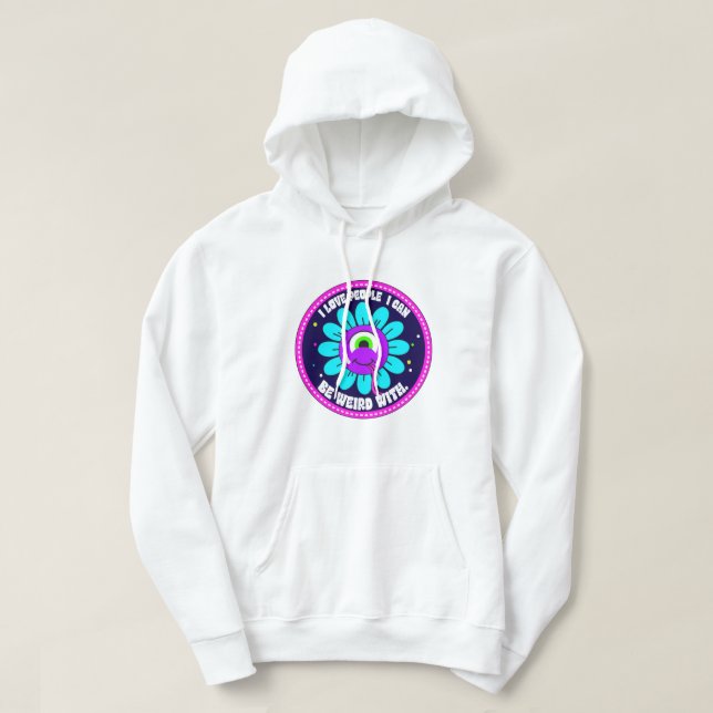 Sudadera Amo A La Gente Con La Que Puedo Ser Extraño (Diseño del anverso)