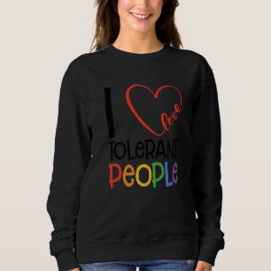 Sudadera Amo a la gente tolerante bisexual gay pansexual ll