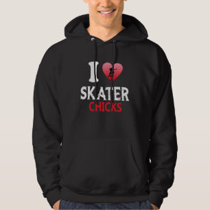 Sudadera Amo a las chicas patinadoras monopatín patinar pat