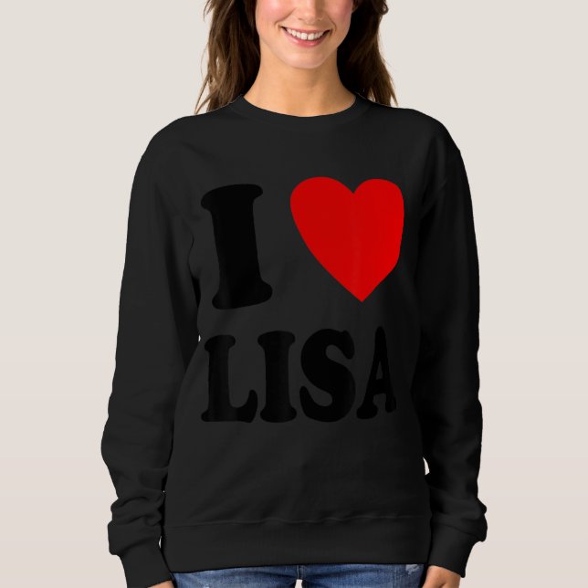 Sudadera Amo a Lisa (Anverso)