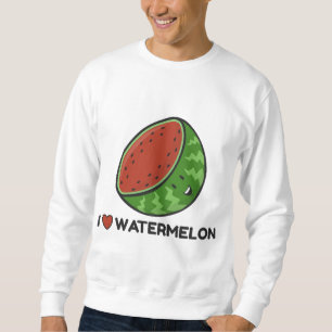 Sudadera Amo a los amantes de las frutas de la sandía