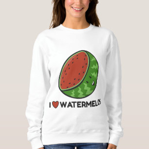 Sudadera Amo a los amantes de las frutas de la sandía