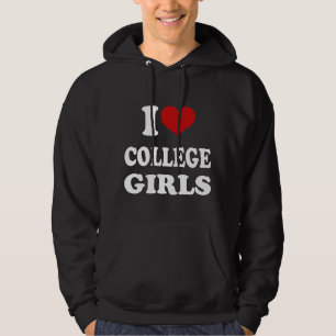 Sudadera Amo a los Chicas universitarios