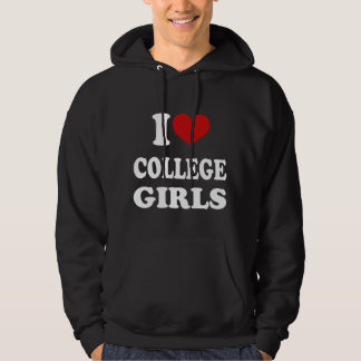 Sudadera Amo a los Chicas universitarios