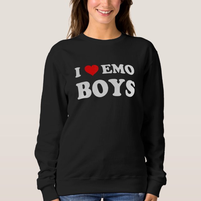 Sudadera Amo A Los Chicos Emo (Anverso)