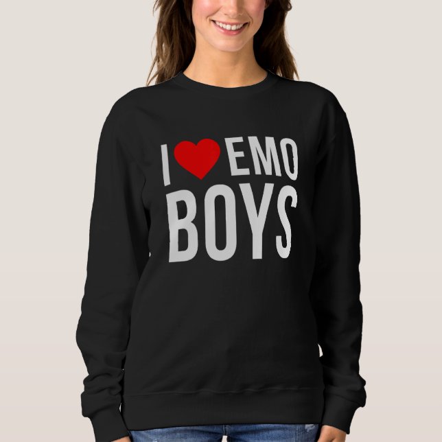 Sudadera Amo A Los Chicos Emo (Anverso)
