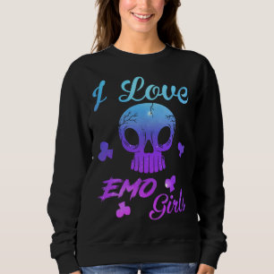 Sudadera Amo a los chicos Emo Amo a las chicas Emo Emo Go