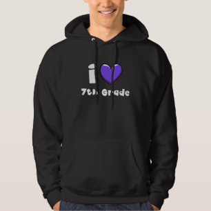 Sudadera Amo a los chicos y chicas de séptimo grado Profeso