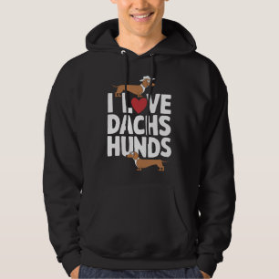 Sudadera Amo a los Dachshunds divertido gráfico para amante