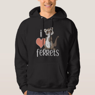 Sudadera Amo a los Ferrets Cute Ferret Dueño