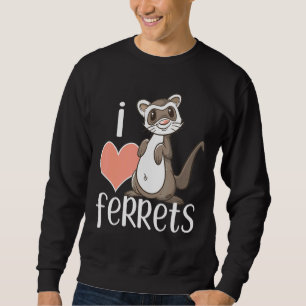 Sudadera Amo a los Ferrets Cute Ferret Dueño