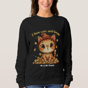 Sudadera Amo a los Gatos y Bingo Combo Perfecto Bingo Amor