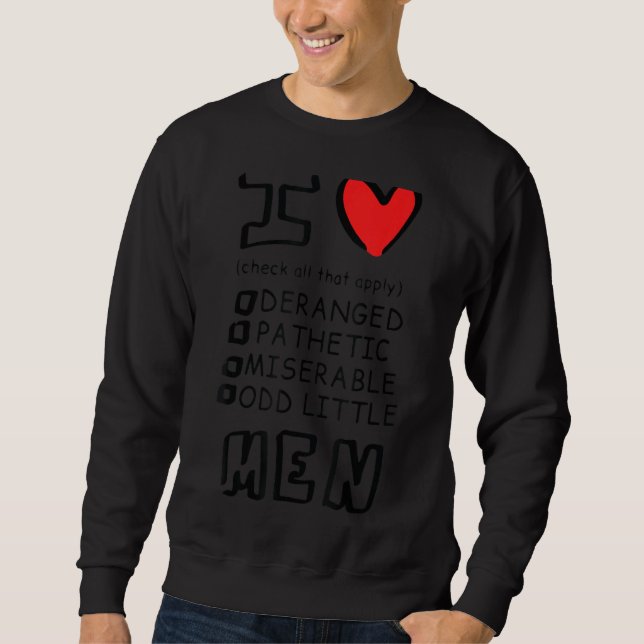 Sudadera Amo a los hombres (Anverso)
