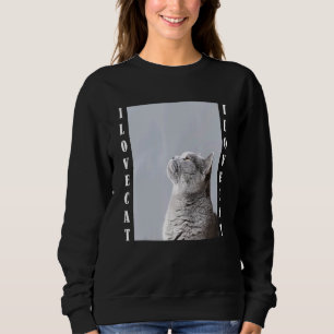 Sudadera Amo A Los Mascotas Que Amo El Gato Para Los Hombre