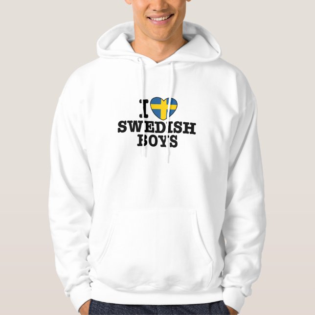 Sudadera Amo a los niños suecos (Anverso)