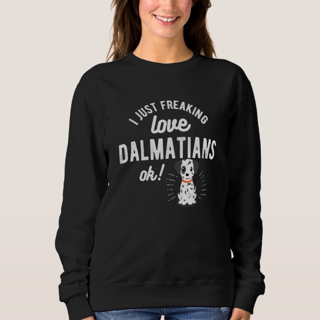 Sudadera Amo A Los Perros Dálmatas Para Dueño De Perro Manc (Anverso)