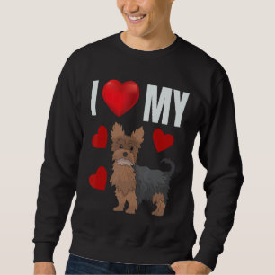 Sudadera Amo a los perros pimienta de Yorkshire Terrier Yor