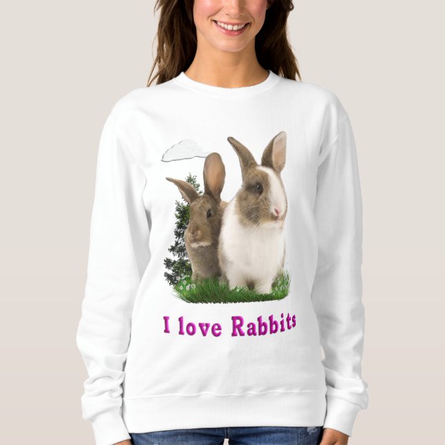 Sudadera Amo a los Rabbits (Anverso)