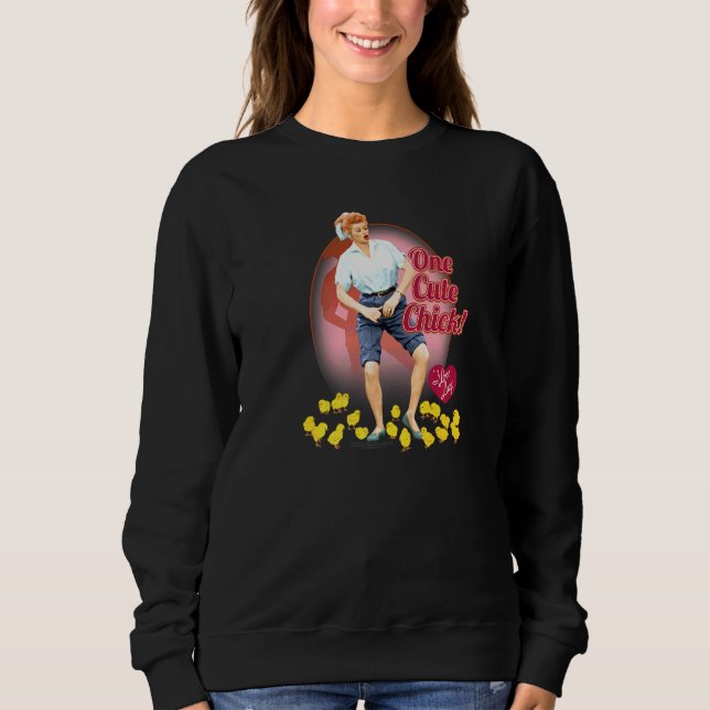 Sudadera Amo a Lucy Cute Chick (Anverso)