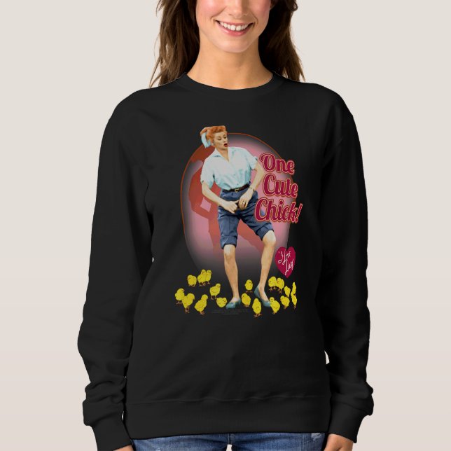 Sudadera Amo a Lucy Cute Chick (Anverso)