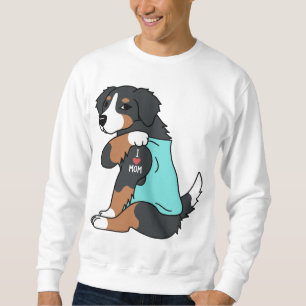 Sudadera Amo a mamá Tattoo Bernese Mountain Dog Funny Mothe