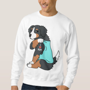 Sudadera Amo a mamá Tattoo Bernese Mountain Dog Funny Mothe