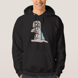 Sudadera Amo A Mamá Tattoo Coton De Tulear Mamá Perro Mujer