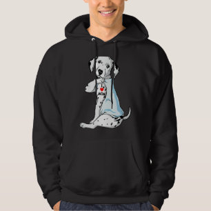 Sudadera Amo a Mamá Tattoo Dalmatia Mamá Perro Mujeres