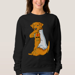 Sudadera Amo a Mamá Tattoo Golden Retriever Mom Dog Women
