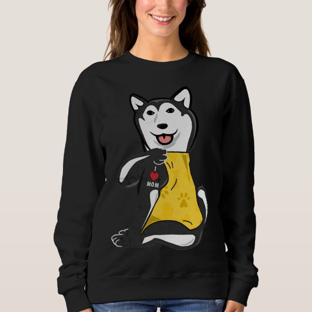 Sudadera Amo a Mamá Tattoo Husky (Anverso)