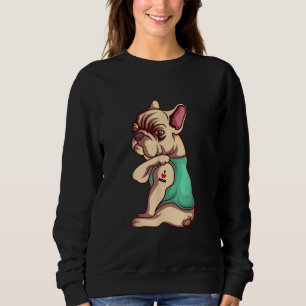 Sudadera Amo a mamá Tattoo Lover Gracioso regalo de Bulldog