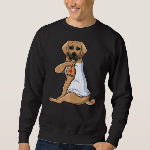 Sudadera Amo a Mamá Tattoo Malabar a Mamá Perro Mujeres