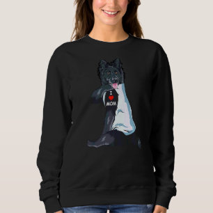 Sudadera Amo a Mamá Tattoo Pastora Belga Mamá Perro Mujeres
