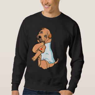 Sudadera Amo a Mamá Tattoo Shar Pei Mamá Perro Mujeres