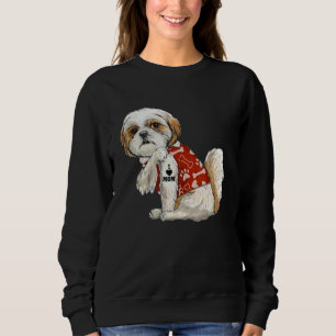 Sudadera Amo a mamá Tattoo Shih Tzu Mamá divertida Día de l