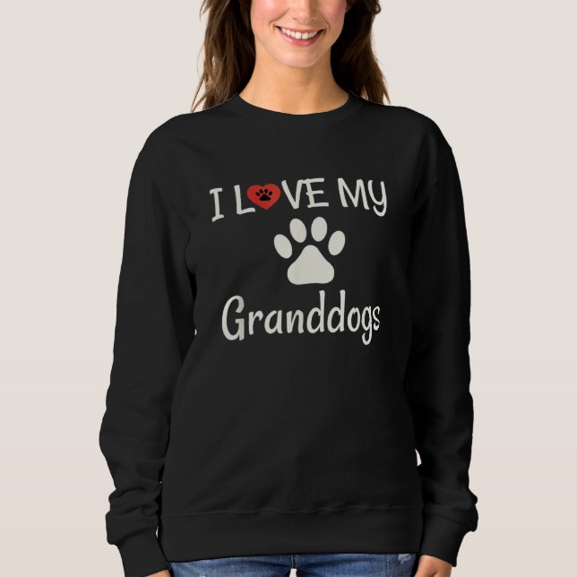 Sudadera Amo a mi abuelo Perro Abuela Abuelo (Anverso)
