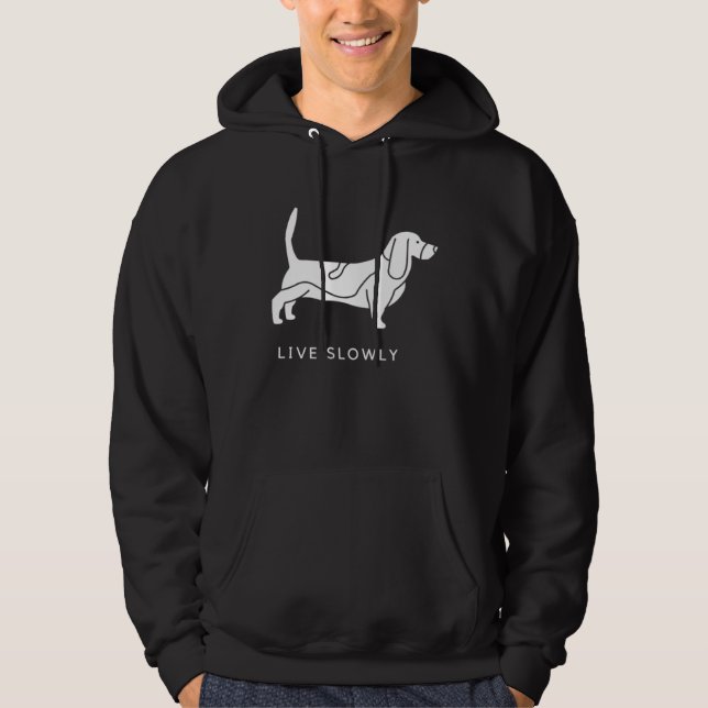Sudadera Amo a mi basset hound (Anverso)