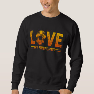 Sudadera AMO A MI Bombero Apoyo al Departamento de Bomberos