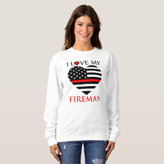 Sudadera Amo a mi bombero - bombero
