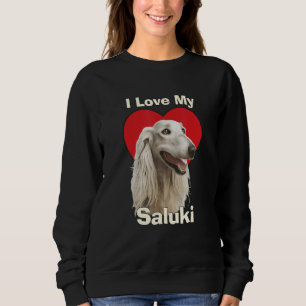 Sudadera Amo a mi cachorro de Saluki
