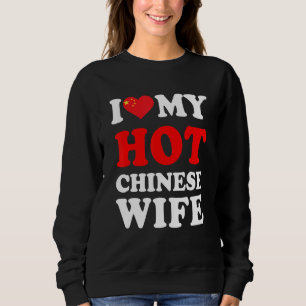 Sudadera Amo a mi caliente esposa china regalo divertido ma