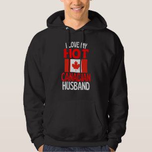 Sudadera Amo a mi caliente esposo canadiense Canadá Relaci