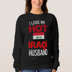 Sudadera Amo a mi caliente esposo iraquí Relación Irak