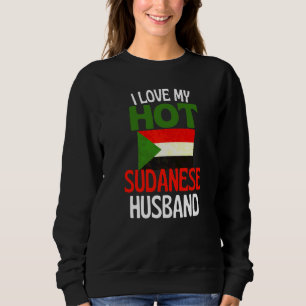 Sudadera Amo a mi caliente esposo sudanés Sudán Relación