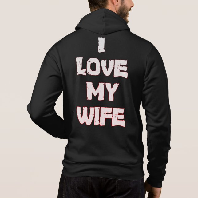 Sudadera Amo a mi esposa (Reverso)