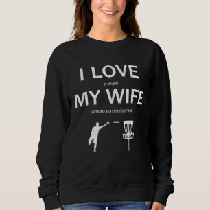 Sudadera Amo a Mi Esposa Discgolf Evolution Frisbee